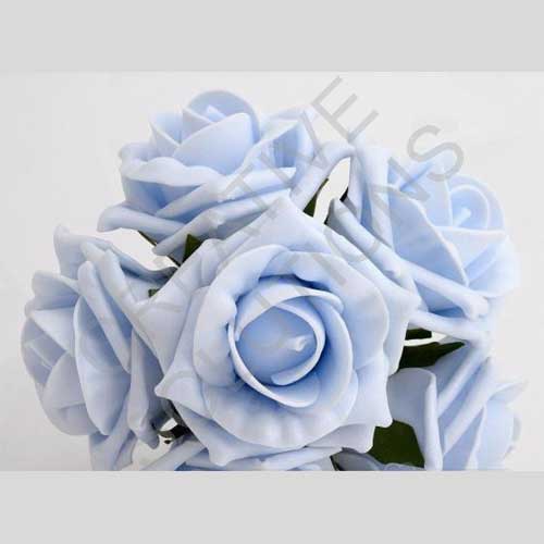 FR-0895 - Baby Blue 5cm Colourfast Foam Roses